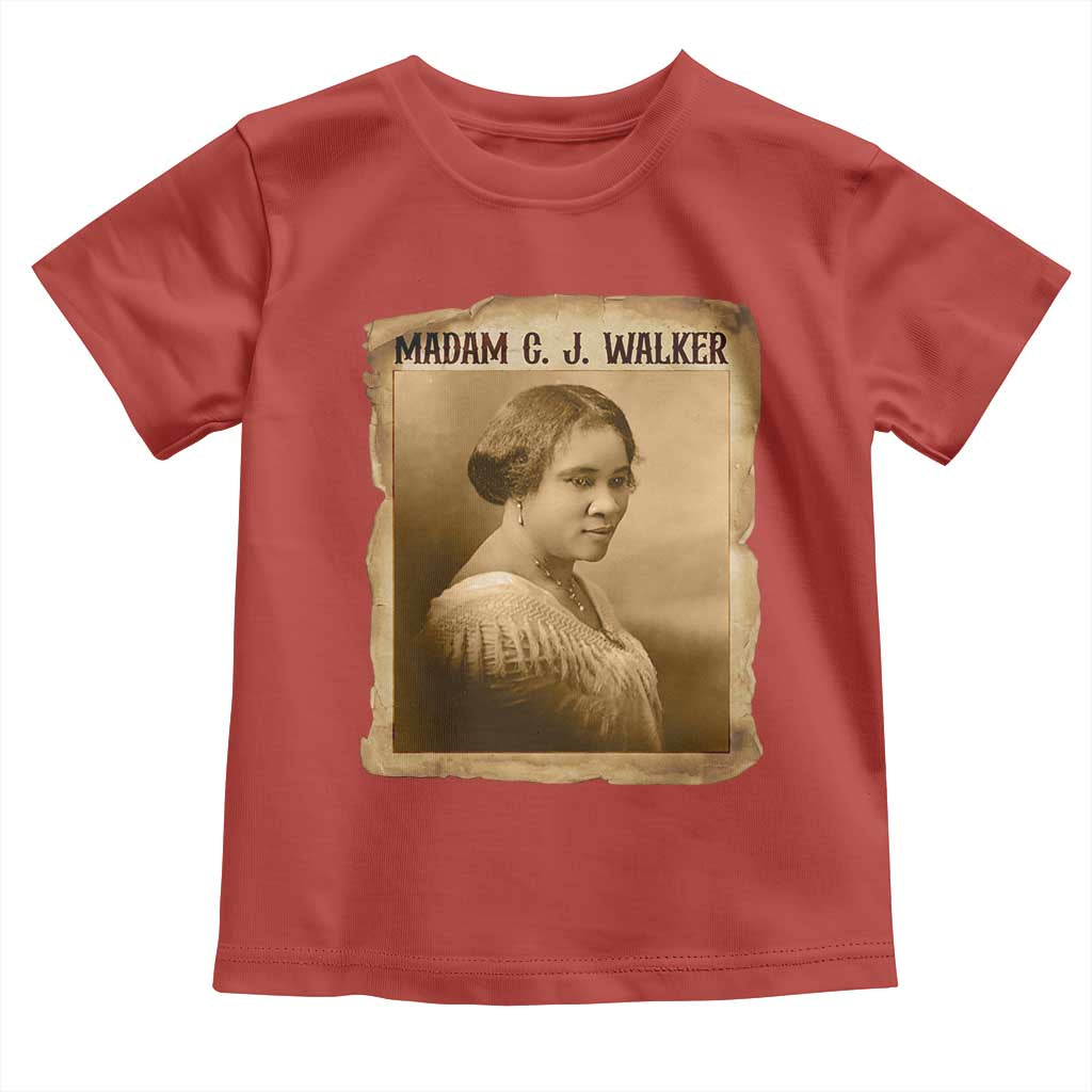 Madam CJ Walker Toddler T Shirt Female Empowerment History Gift TS12 Red Print Your Wear