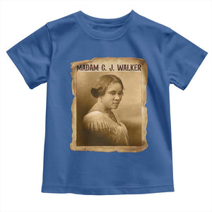 Madam CJ Walker Toddler T Shirt Female Empowerment History Gift TS12 Royal Blue Print Your Wear