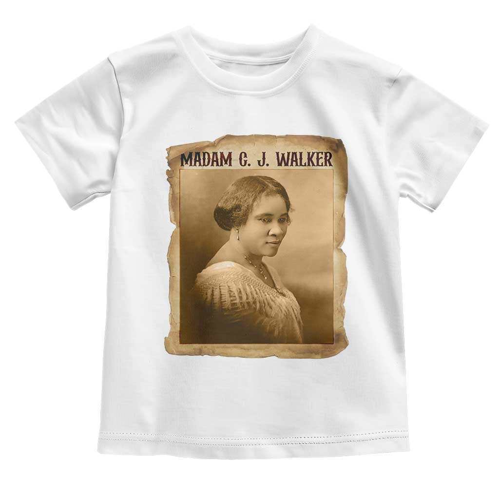 Madam CJ Walker Toddler T Shirt Female Empowerment History Gift TS12 White Print Your Wear