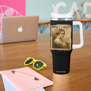 Madam CJ Walker Tumbler With Handle Female Empowerment History Gift TS12 Print Your Wear