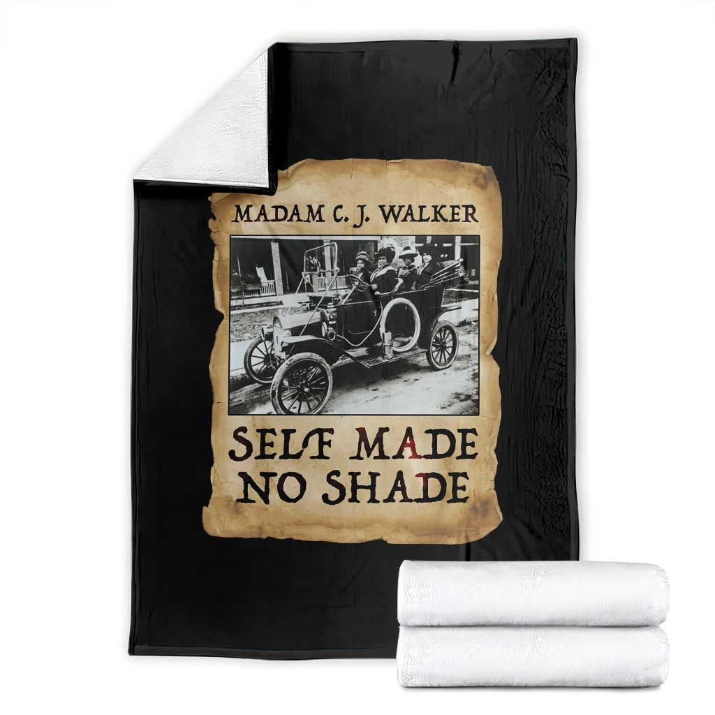 Madam CJ Walker Self Made Millionaire Throw Blanket Strong Black Woman Leader TS12 Black Print Your Wear
