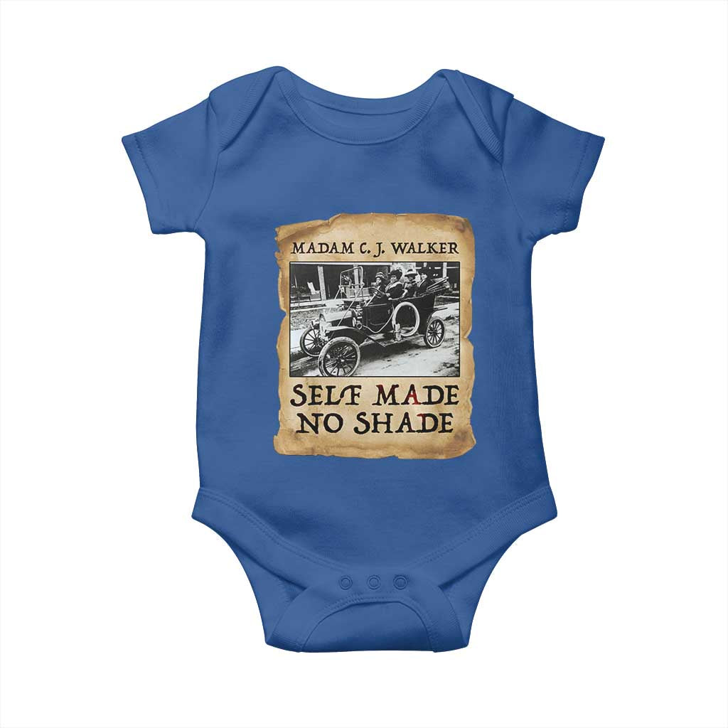 Madam CJ Walker Self Made Millionaire Baby Onesie Strong Black Woman Leader TS12 Royal Blue Print Your Wear