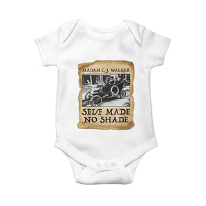 Madam CJ Walker Self Made Millionaire Baby Onesie Strong Black Woman Leader TS12 White Print Your Wear