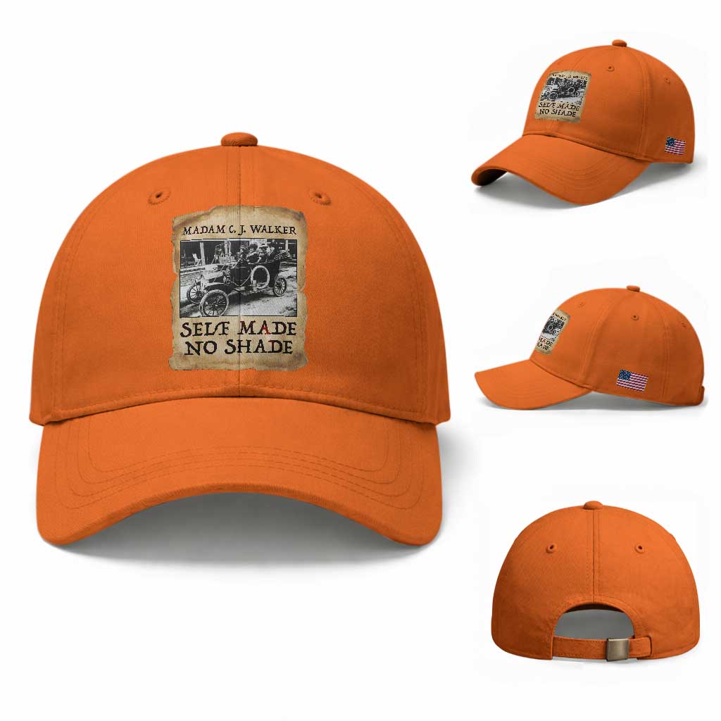 Madam CJ Walker Self Made Millionaire Baseball Cap Strong Black Woman Leader TS12 Baseball Cap Universal Fit Orange Print Your Wear