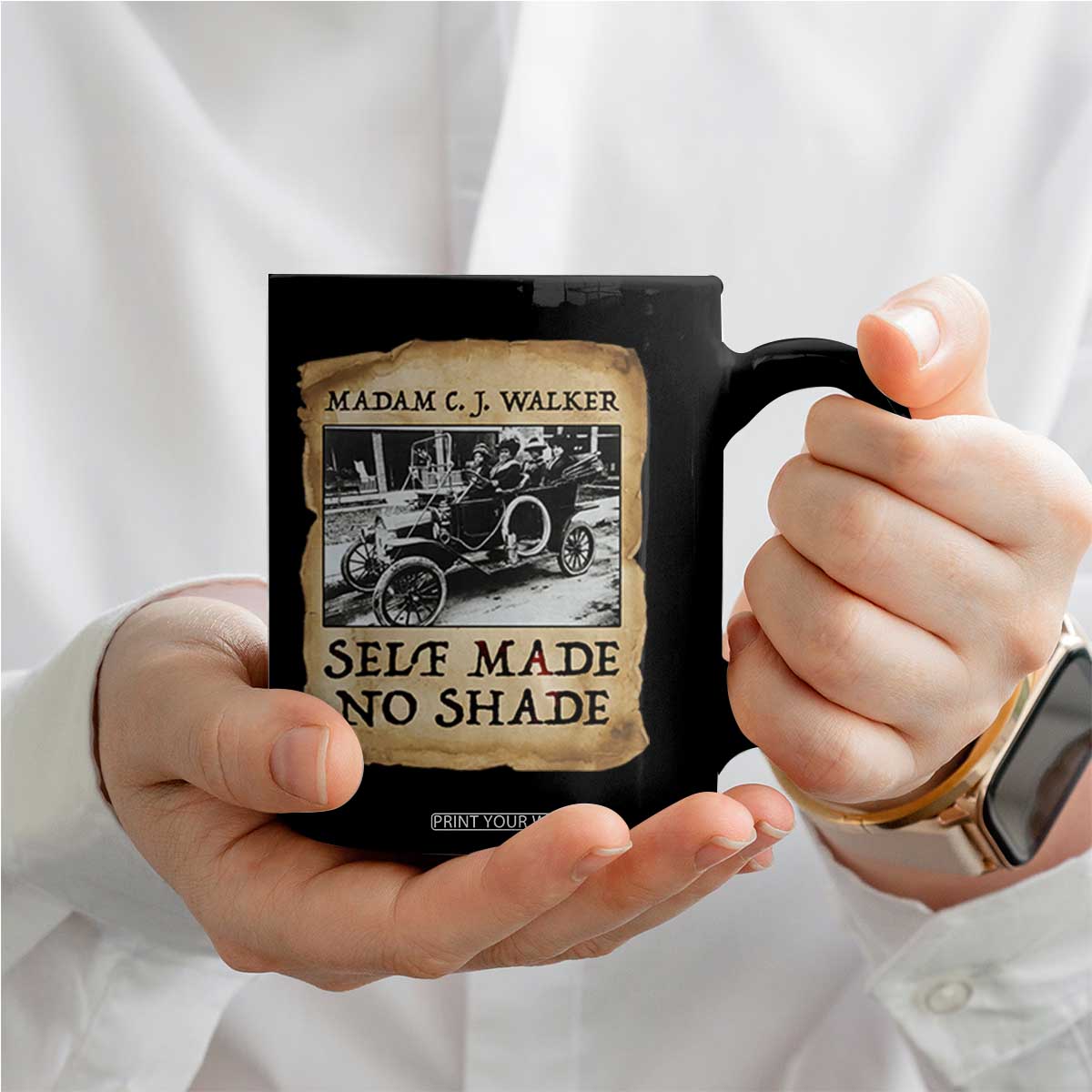 Madam CJ Walker Self Made Millionaire Coffee Mug Strong Black Woman Leader TS12 Print Your Wear