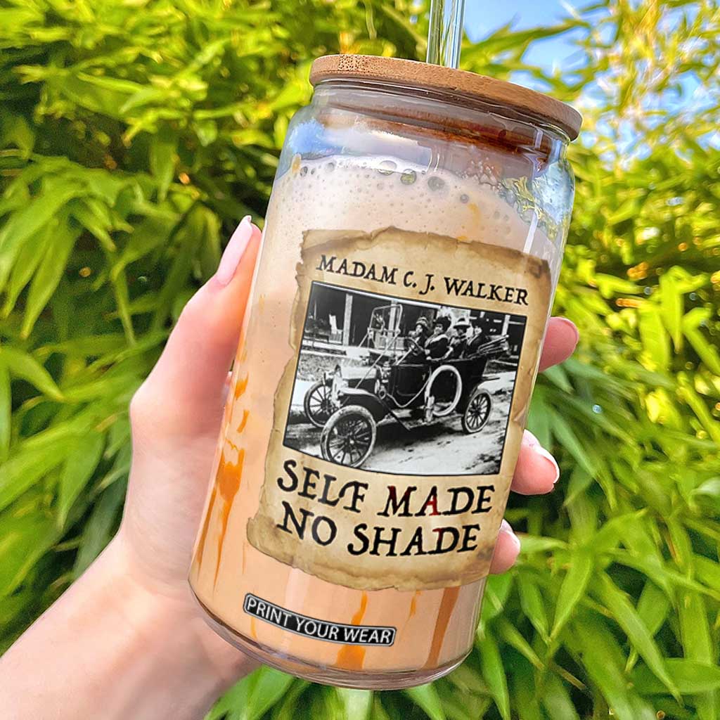 Madam CJ Walker Self Made Millionaire Glass Can Strong Black Woman Leader TS12 Black Print Your Wear