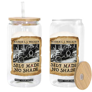 Madam CJ Walker Self Made Millionaire Glass Can Strong Black Woman Leader TS12 Print Your Wear