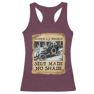 Madam CJ Walker Self Made Millionaire Racerback Tank Top Strong Black Woman Leader TS12 Maroon Print Your Wear