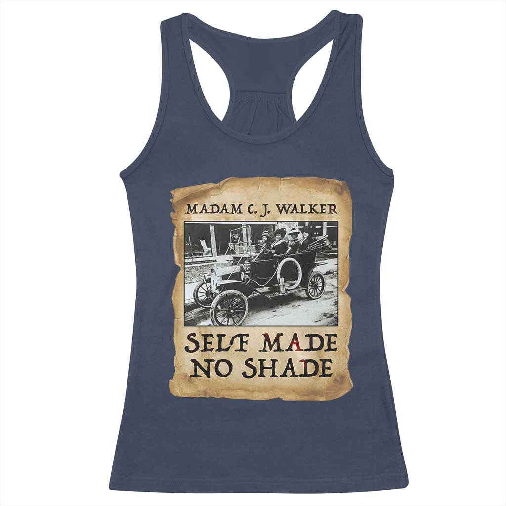 Madam CJ Walker Self Made Millionaire Racerback Tank Top Strong Black Woman Leader TS12 Navy Print Your Wear