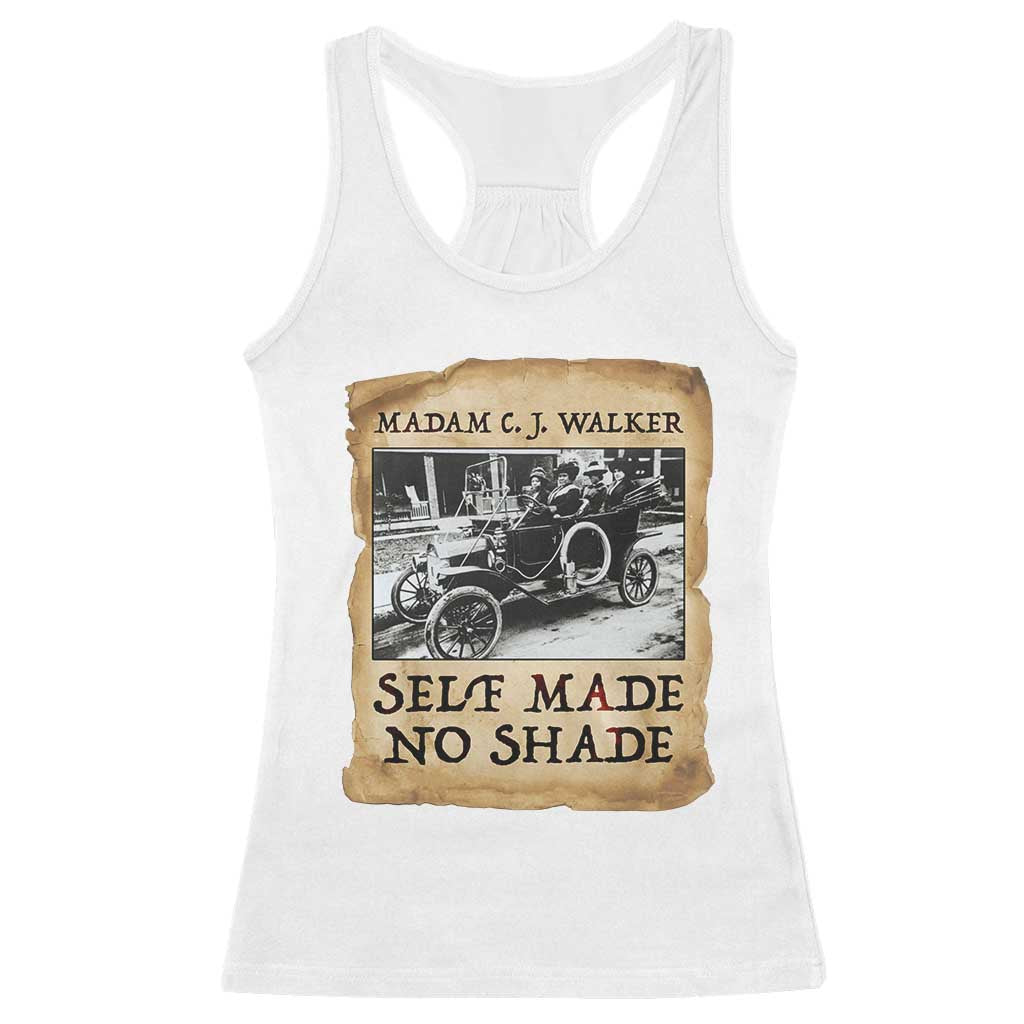 Madam CJ Walker Self Made Millionaire Racerback Tank Top Strong Black Woman Leader TS12 White Print Your Wear