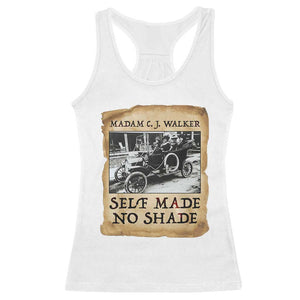 Madam CJ Walker Self Made Millionaire Racerback Tank Top Strong Black Woman Leader TS12 White Print Your Wear