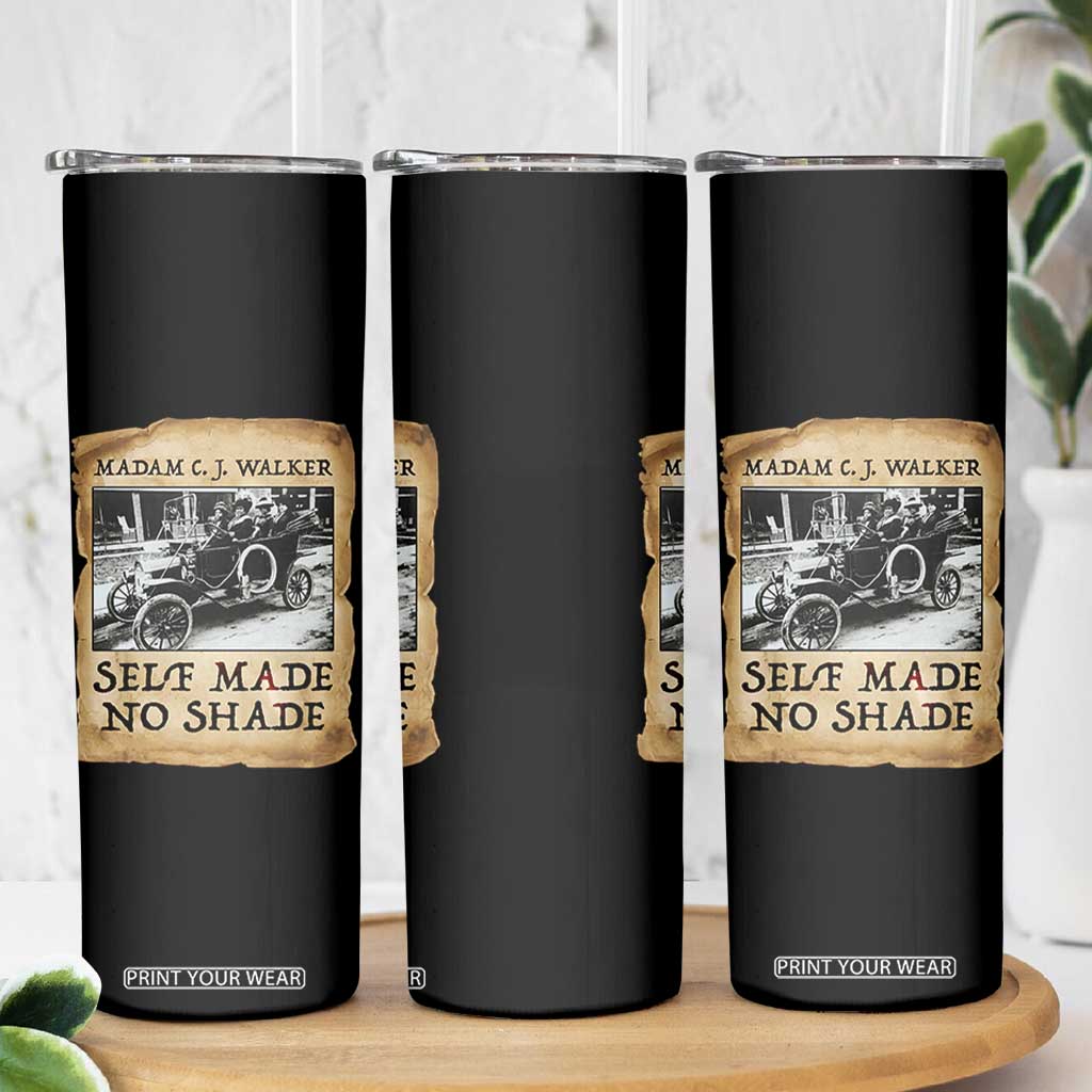 Madam CJ Walker Self Made Millionaire Skinny Tumbler Strong Black Woman Leader TS12 Print Your Wear