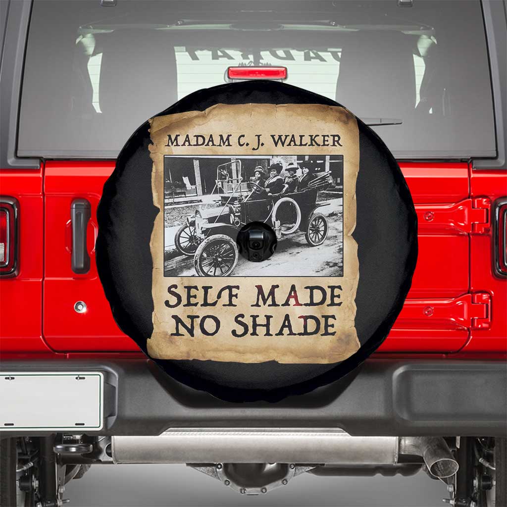 Madam CJ Walker Self Made Millionaire Spare Tire Cover Strong Black Woman Leader TS12 Black Print Your Wear