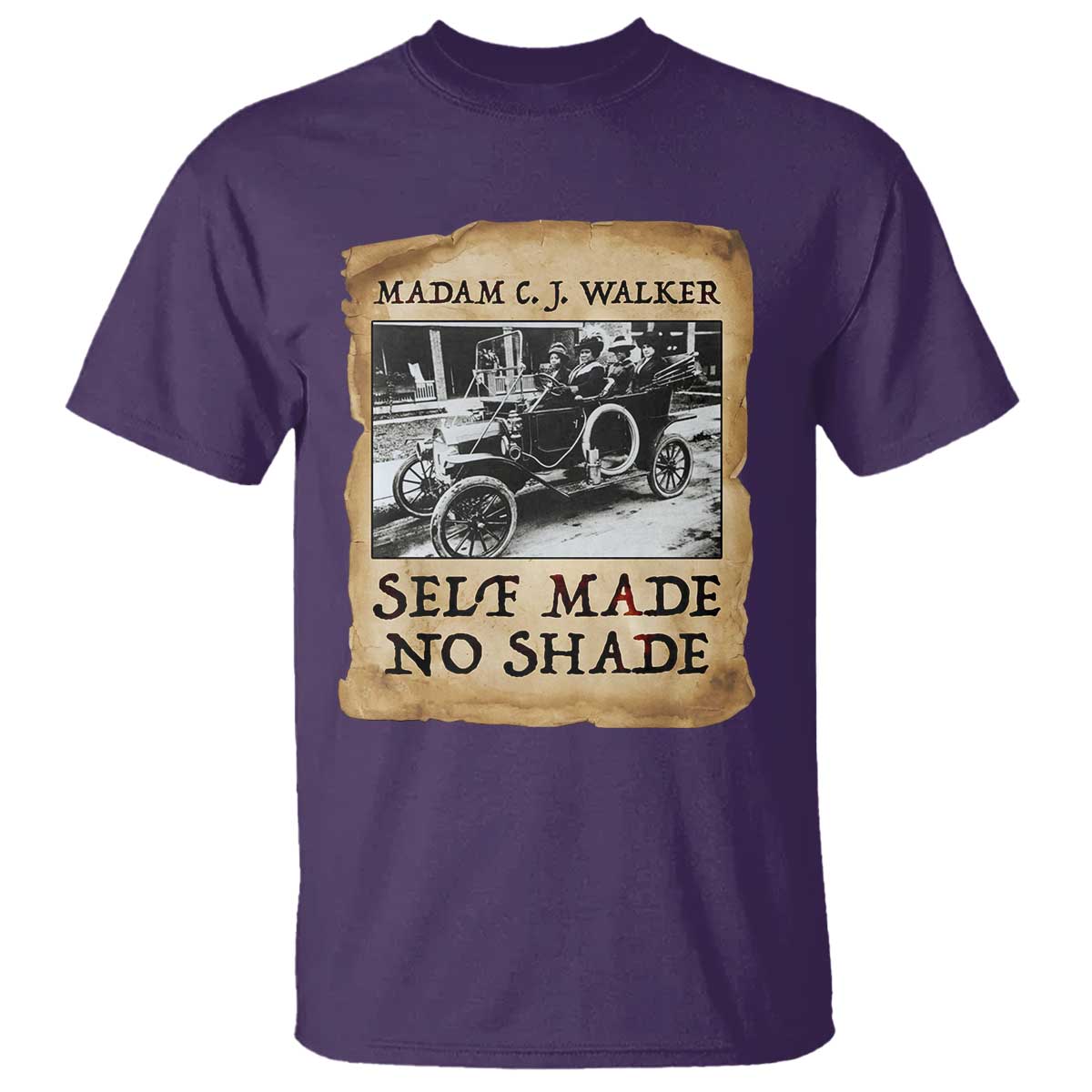Madam CJ Walker Self Made Millionaire T Shirt Strong Black Woman Leader TS12 Purple Print Your Wear