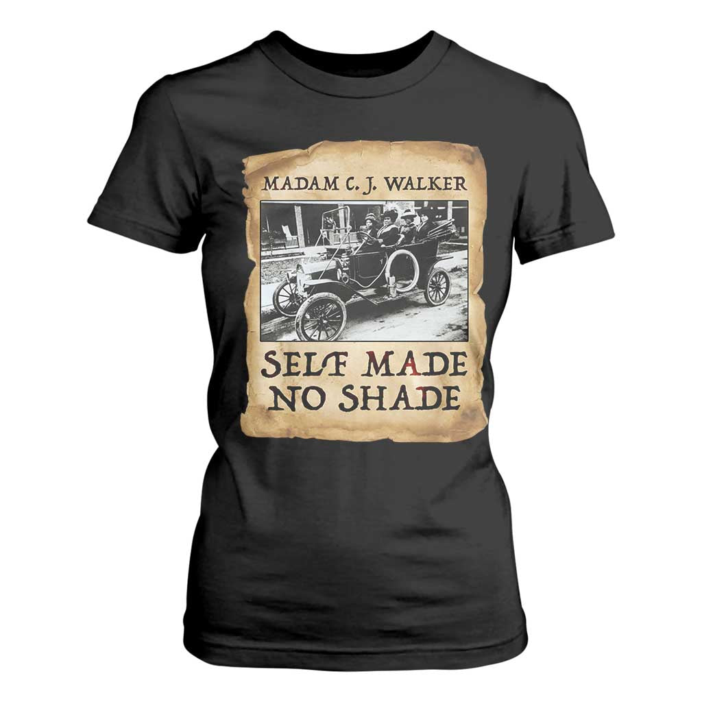 Madam CJ Walker Self Made Millionaire T Shirt For Women Strong Black Woman Leader TS12 Black Print Your Wear