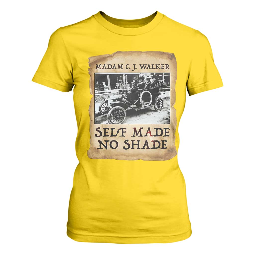 Madam CJ Walker Self Made Millionaire T Shirt For Women Strong Black Woman Leader TS12 Daisy Print Your Wear
