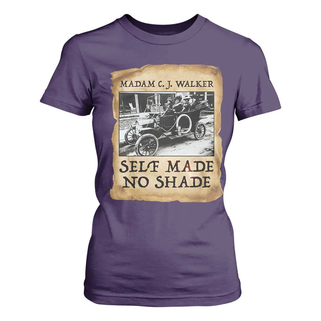 Madam CJ Walker Self Made Millionaire T Shirt For Women Strong Black Woman Leader TS12 Purple Print Your Wear