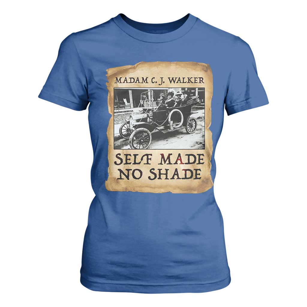 Madam CJ Walker Self Made Millionaire T Shirt For Women Strong Black Woman Leader TS12 Royal Blue Print Your Wear