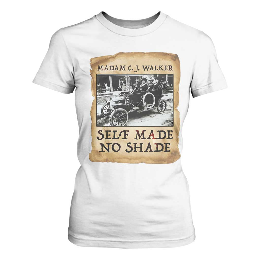 Madam CJ Walker Self Made Millionaire T Shirt For Women Strong Black Woman Leader TS12 White Print Your Wear