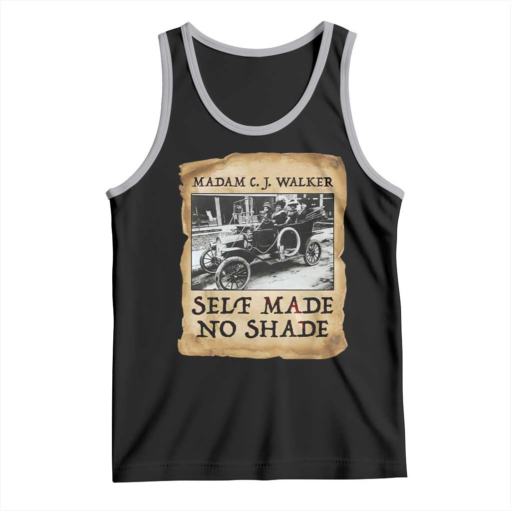 Madam CJ Walker Self Made Millionaire Tank Top Strong Black Woman Leader TS12 Black Athletic Heather Print Your Wear