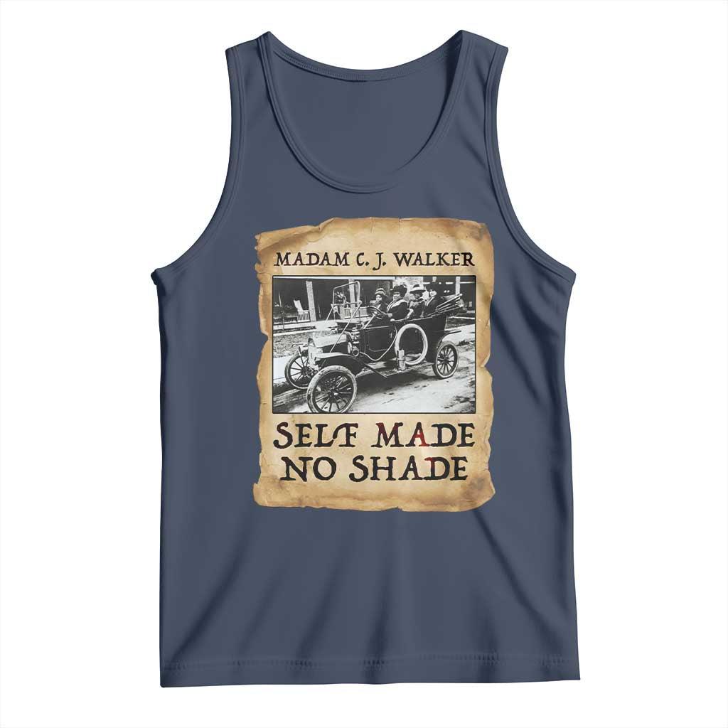 Madam CJ Walker Self Made Millionaire Tank Top Strong Black Woman Leader TS12 Navy Print Your Wear