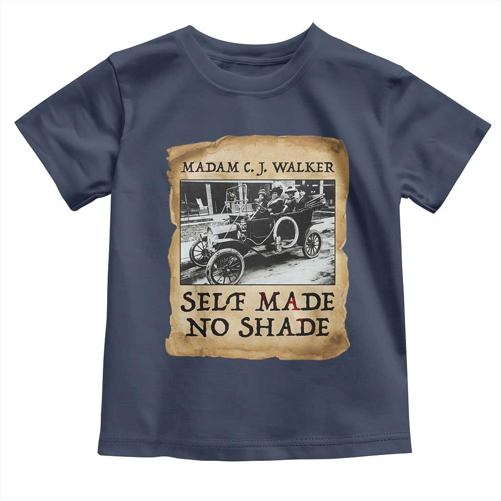 Madam CJ Walker Self Made Millionaire Toddler T Shirt Strong Black Woman Leader TS12 Navy Print Your Wear