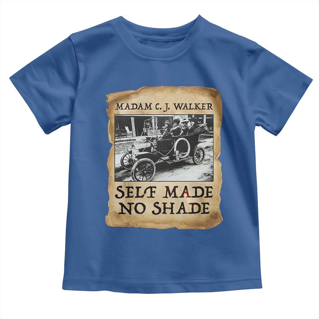 Madam CJ Walker Self Made Millionaire Toddler T Shirt Strong Black Woman Leader TS12 Royal Blue Print Your Wear