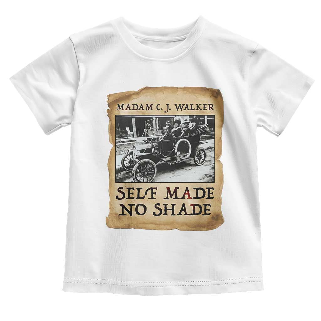 Madam CJ Walker Self Made Millionaire Toddler T Shirt Strong Black Woman Leader TS12 White Print Your Wear