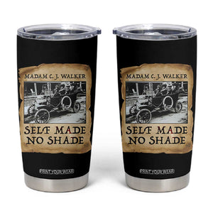 Madam CJ Walker Self Made Millionaire Tumbler Cup Strong Black Woman Leader TS12 Black Print Your Wear