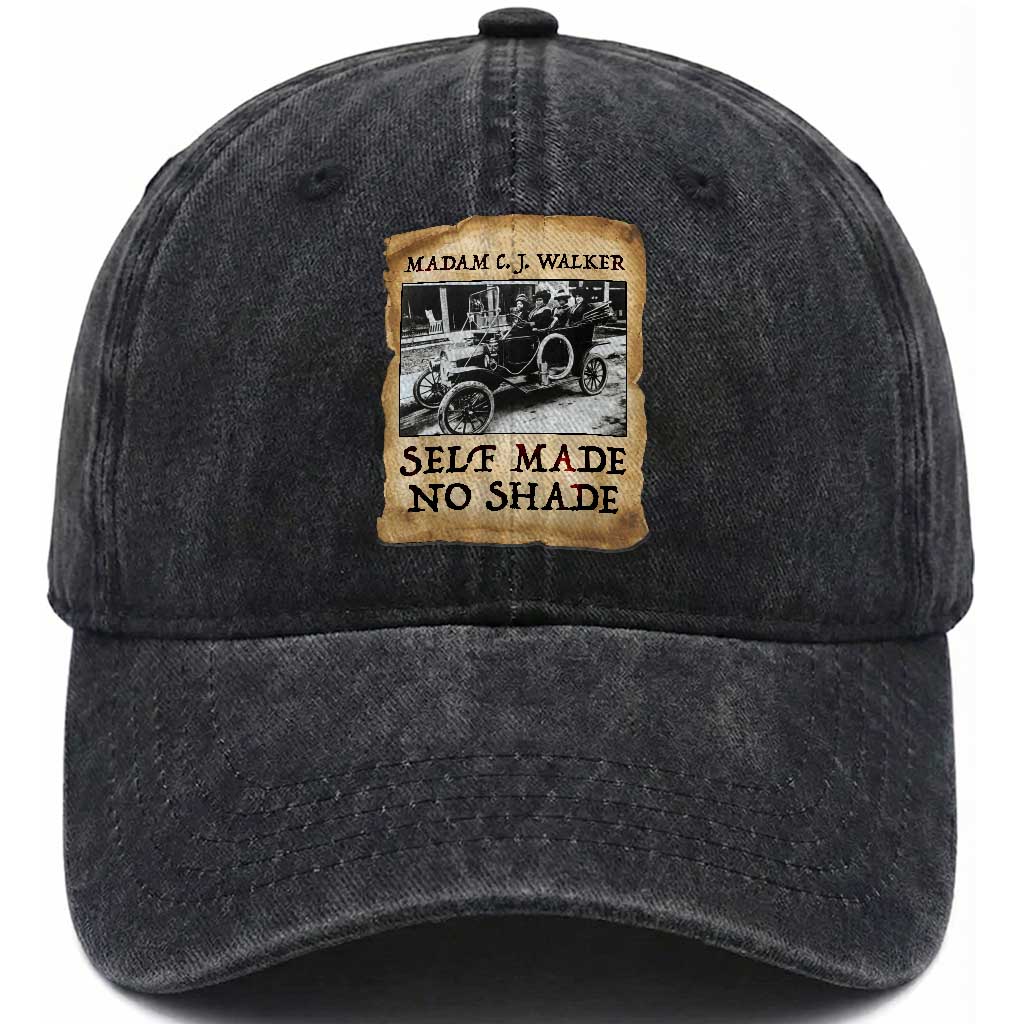 Madam CJ Walker Self Made Millionaire Washed Cotton Baseball Cap Strong Black Woman Leader TS12 Print Your Wear
