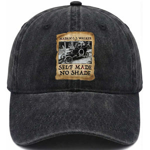 Madam CJ Walker Self Made Millionaire Washed Cotton Baseball Cap Strong Black Woman Leader TS12 Print Your Wear
