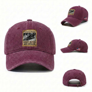 Madam CJ Walker Self Made Millionaire Washed Cotton Baseball Cap Strong Black Woman Leader TS12 Washed Cap Universal Fit Burgundy Print Your Wear