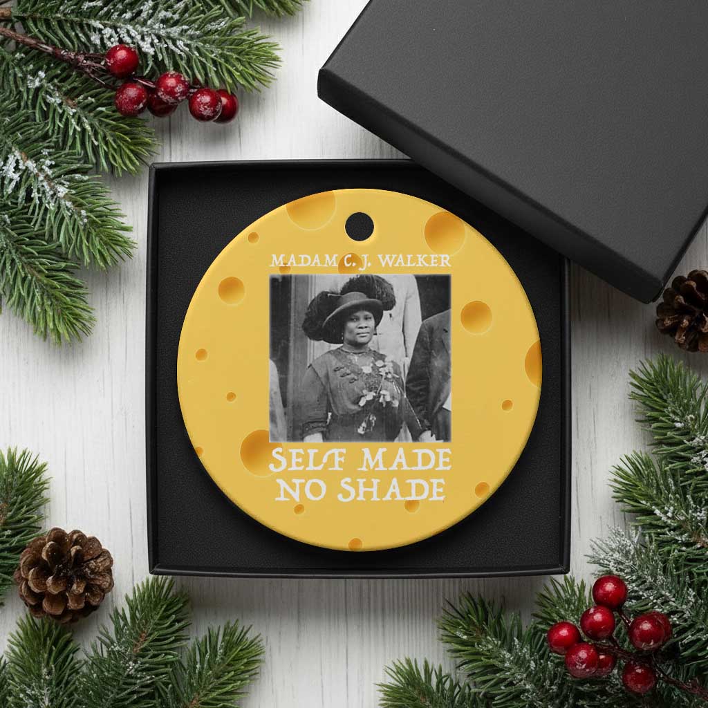 Madam CJ Walker Ceramic Ornament Self Made No Shade Female Empowerment TS12 1pc Yellow Cheese Print Your Wear