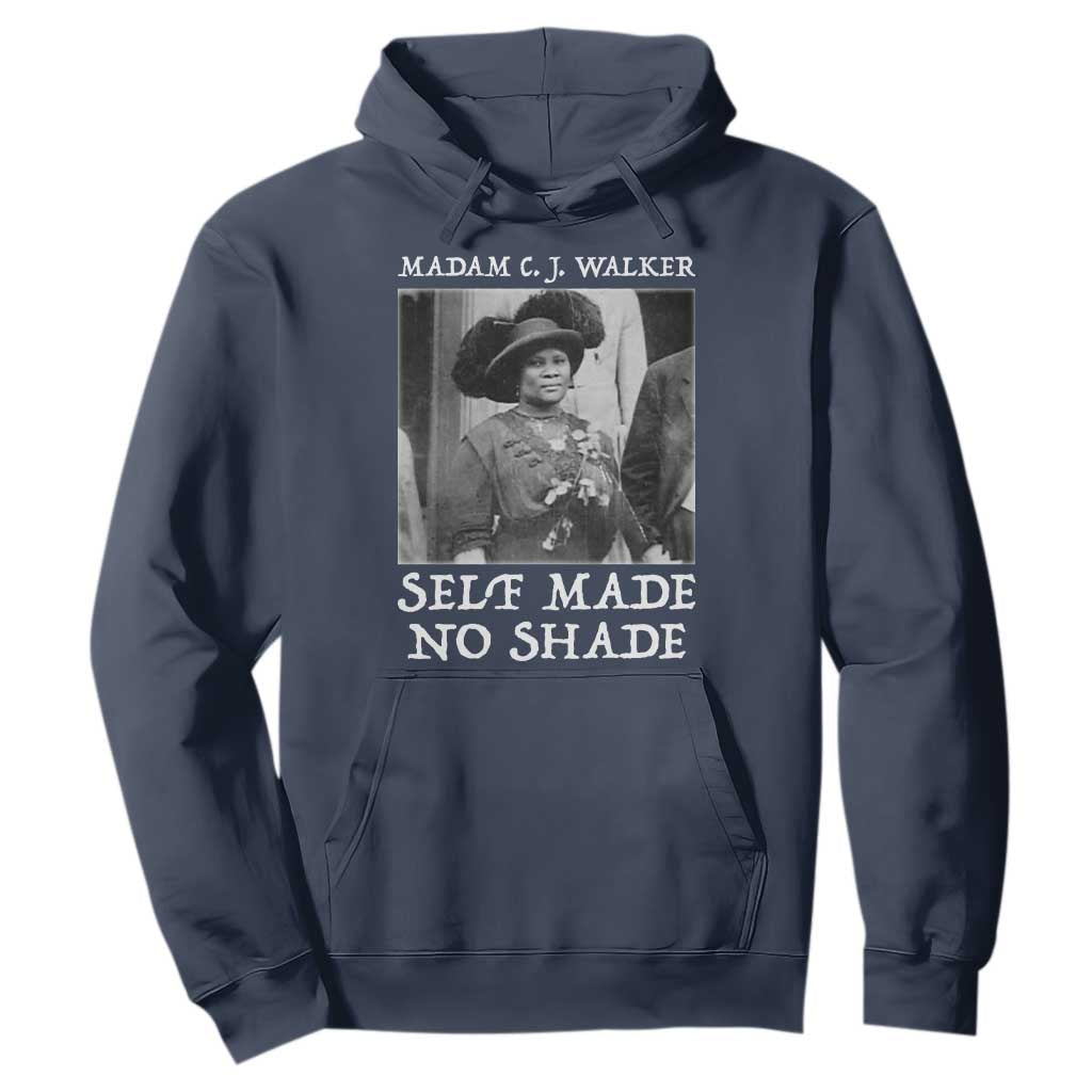 Madam CJ Walker Hoodie Self Made No Shade Female Empowerment TS12 Navy Print Your Wear