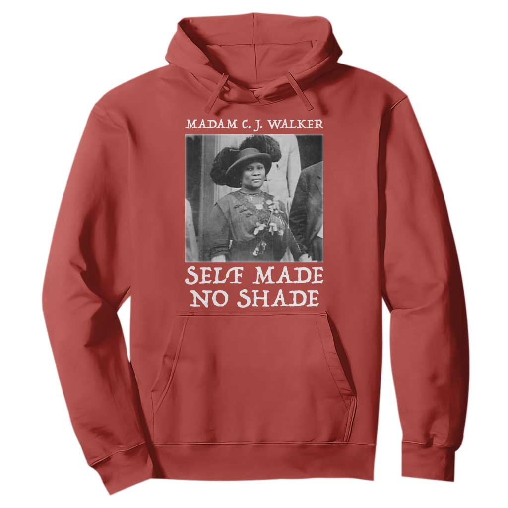 Madam CJ Walker Hoodie Self Made No Shade Female Empowerment TS12 Red Print Your Wear
