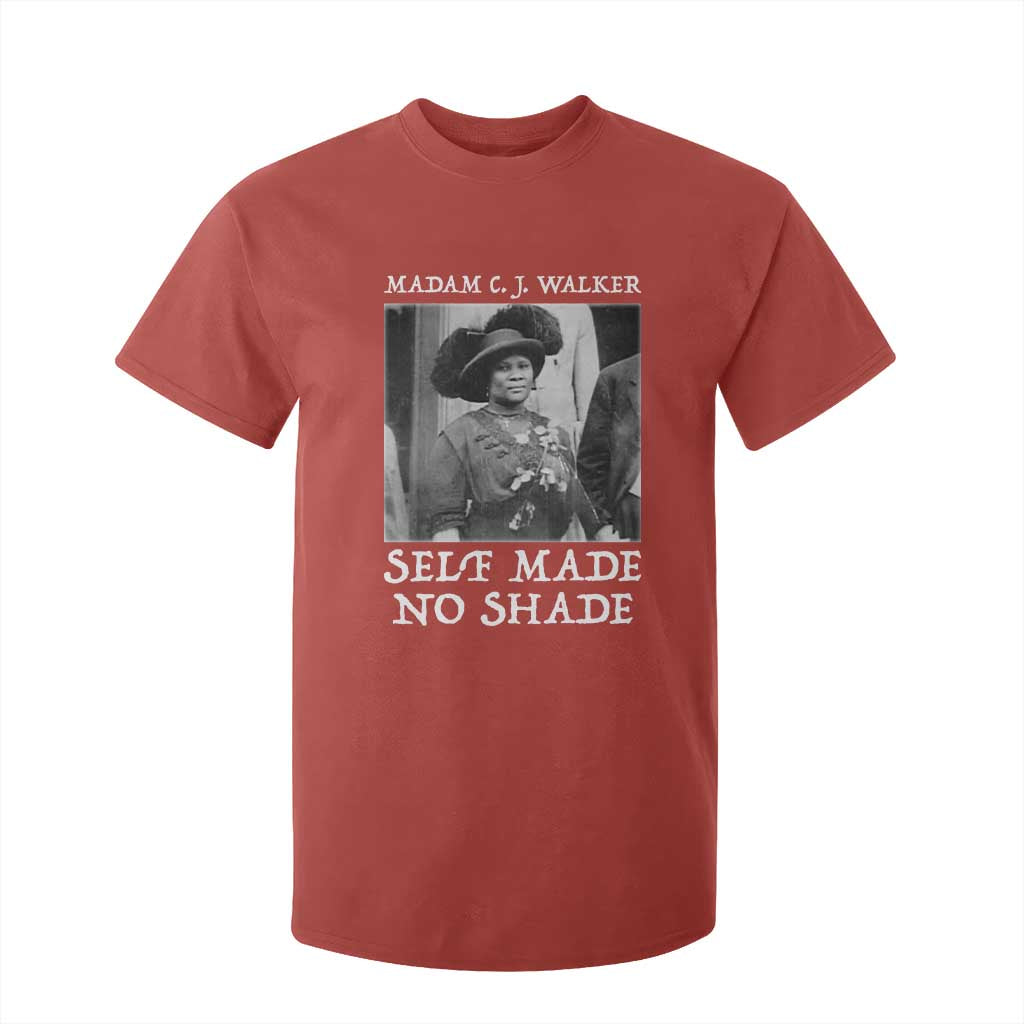 Madam CJ Walker T Shirt For Kid Self Made No Shade Female Empowerment TS12 Red Print Your Wear