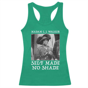 Madam CJ Walker Racerback Tank Top Self Made No Shade Female Empowerment TS12 Irish Green Print Your Wear