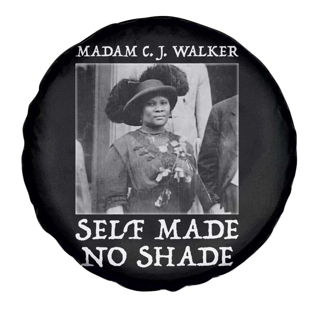 Madam CJ Walker Spare Tire Cover Self Made No Shade Female Empowerment TS12 Print Your Wear