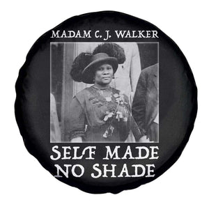 Madam CJ Walker Spare Tire Cover Self Made No Shade Female Empowerment TS12 Print Your Wear