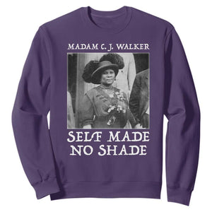 Madam CJ Walker Sweatshirt Self Made No Shade Female Empowerment TS12 Purple Print Your Wear