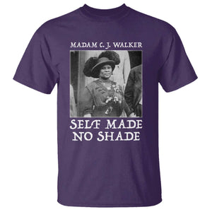 Madam CJ Walker T Shirt Self Made No Shade Female Empowerment TS12 Purple Print Your Wear