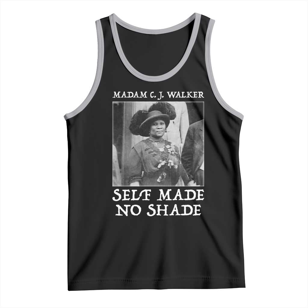 Madam CJ Walker Tank Top Self Made No Shade Female Empowerment TS12 Black Athletic Heather Print Your Wear
