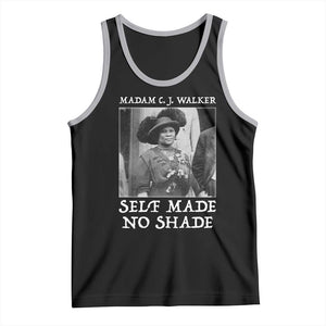 Madam CJ Walker Tank Top Self Made No Shade Female Empowerment TS12 Black Athletic Heather Print Your Wear