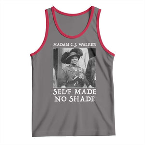 Madam CJ Walker Tank Top Self Made No Shade Female Empowerment TS12 Deep Heather Red Print Your Wear