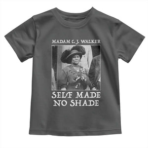 Madam CJ Walker Toddler T Shirt Self Made No Shade Female Empowerment TS12 Dark Heather Print Your Wear