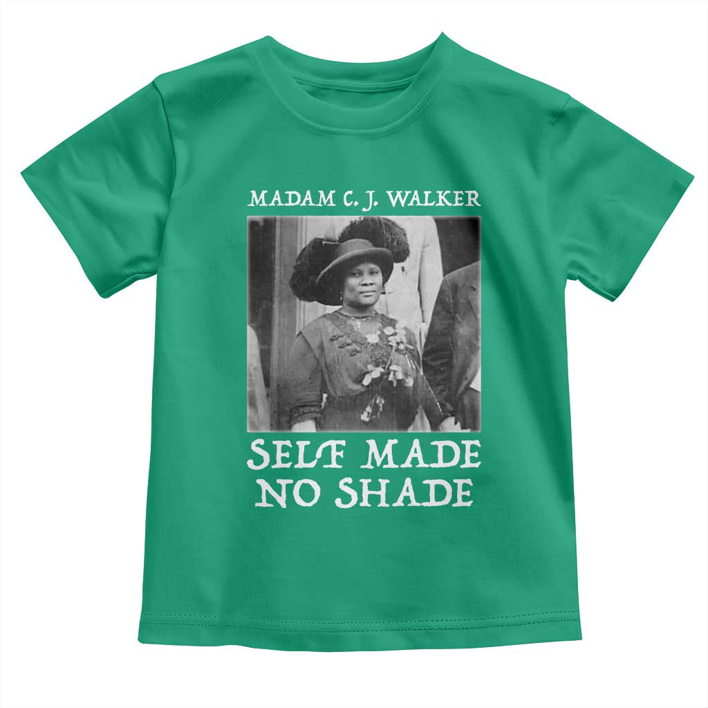 Madam CJ Walker Toddler T Shirt Self Made No Shade Female Empowerment TS12 Irish Green Print Your Wear