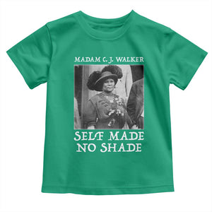 Madam CJ Walker Toddler T Shirt Self Made No Shade Female Empowerment TS12 Irish Green Print Your Wear