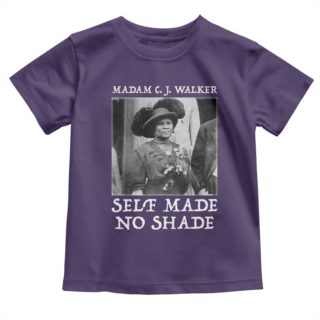 Madam CJ Walker Toddler T Shirt Self Made No Shade Female Empowerment TS12 Purple Print Your Wear