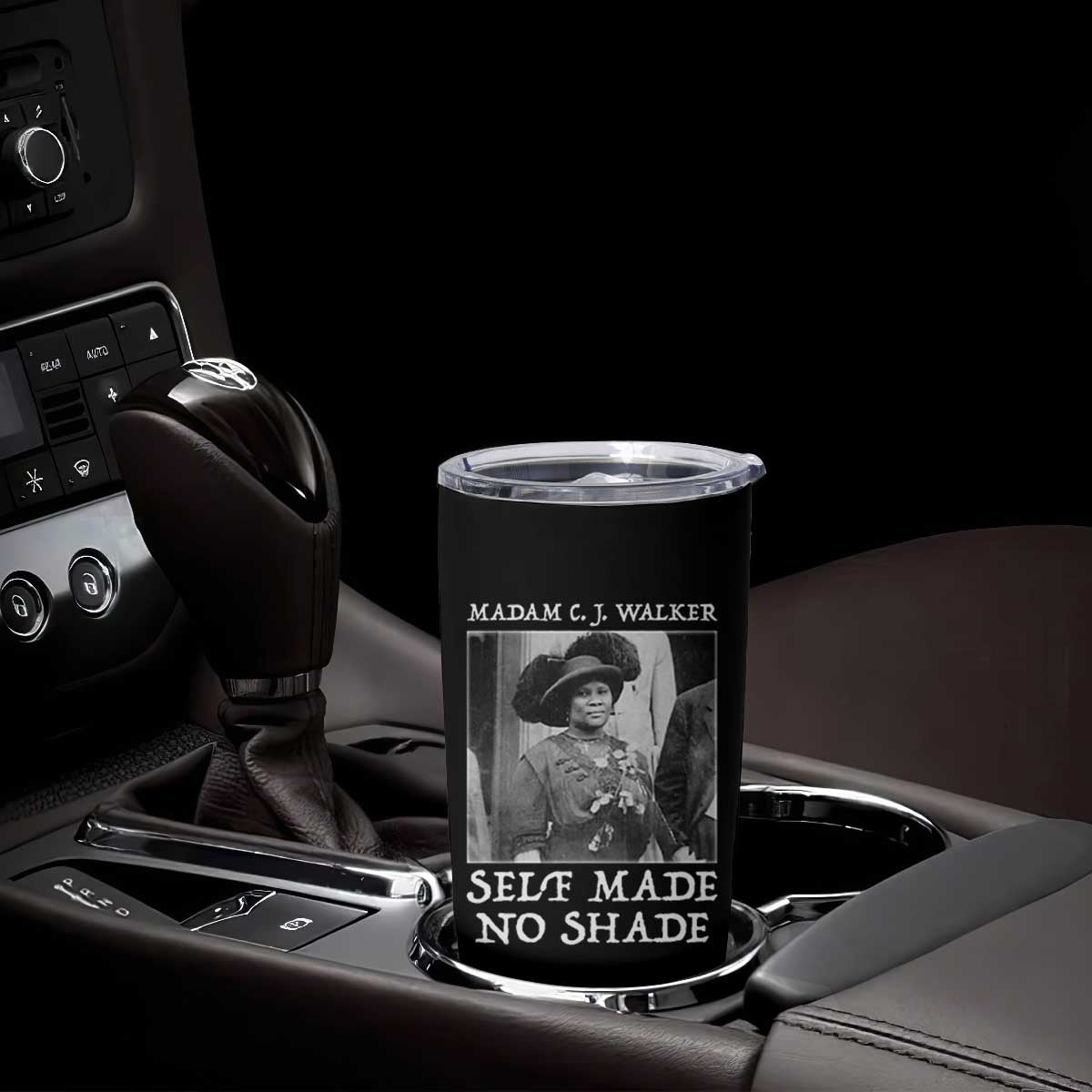 Madam CJ Walker Tumbler Cup Self Made No Shade Female Empowerment TS12 Print Your Wear