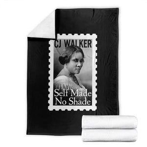 Madam CJ Walker Throw Blanket Strong Black Woman Leader TS12 Black Print Your Wear
